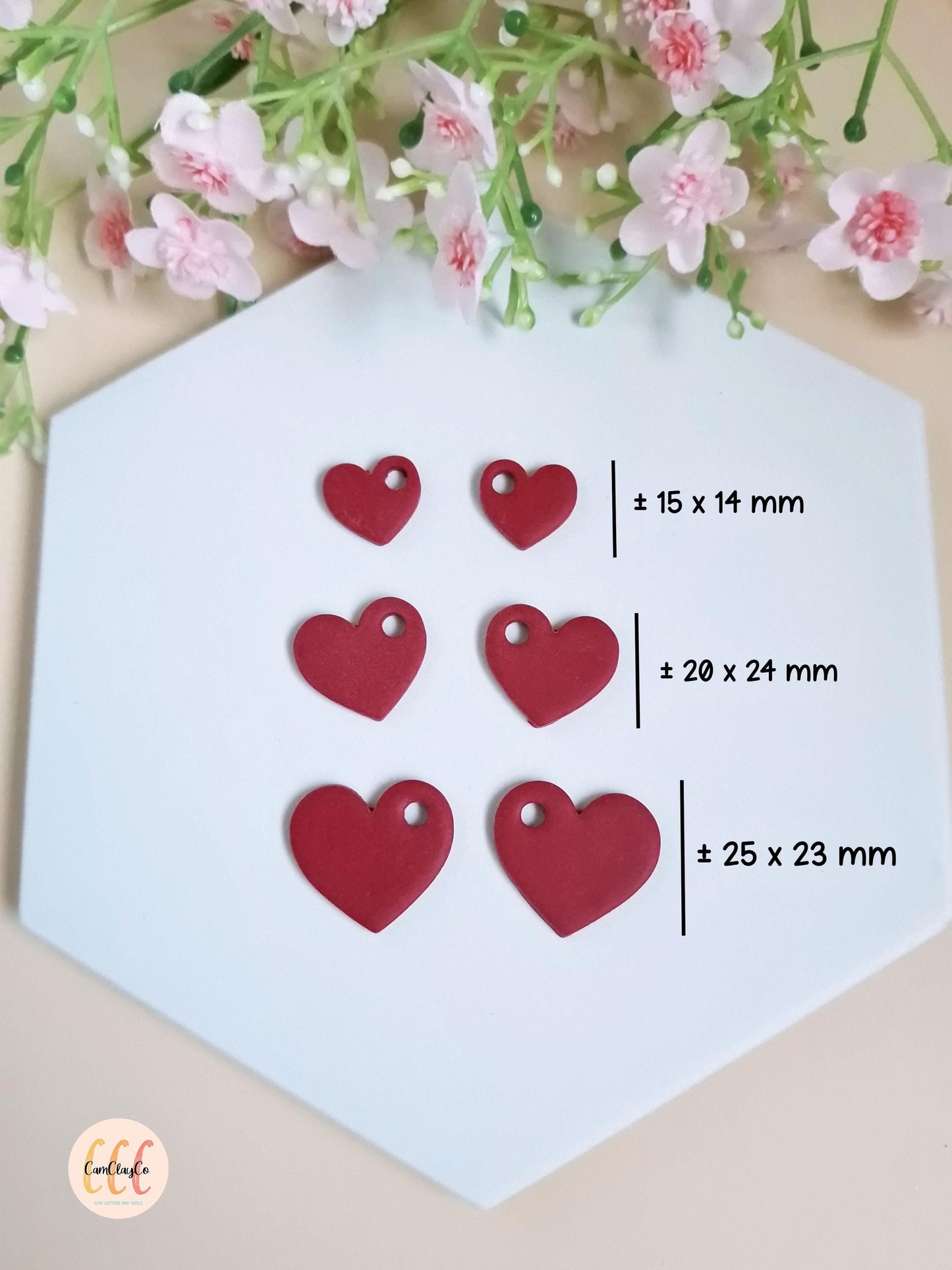Emporte-pièces 3D en forme de cœurs pour la fabrication de bijoux en argile polymère, créoles interchangeables, pampilles