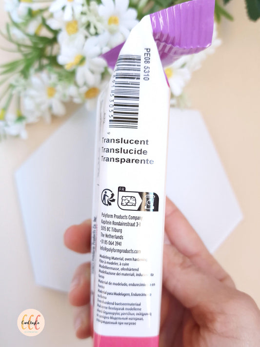 Argile polymère gros pain Sculpey Premo - Translucide 227g