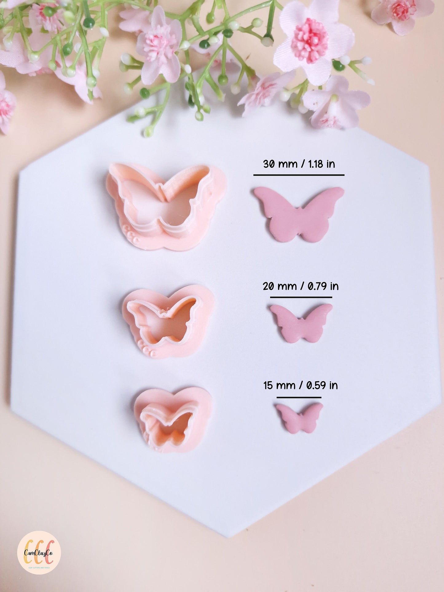 Emporte-pièces 3D en forme de papillons pour la fabrication de bijoux en argile polymère