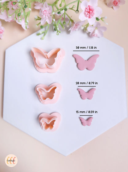 Emporte-pièces 3D en forme de papillons pour la fabrication de bijoux en argile polymère