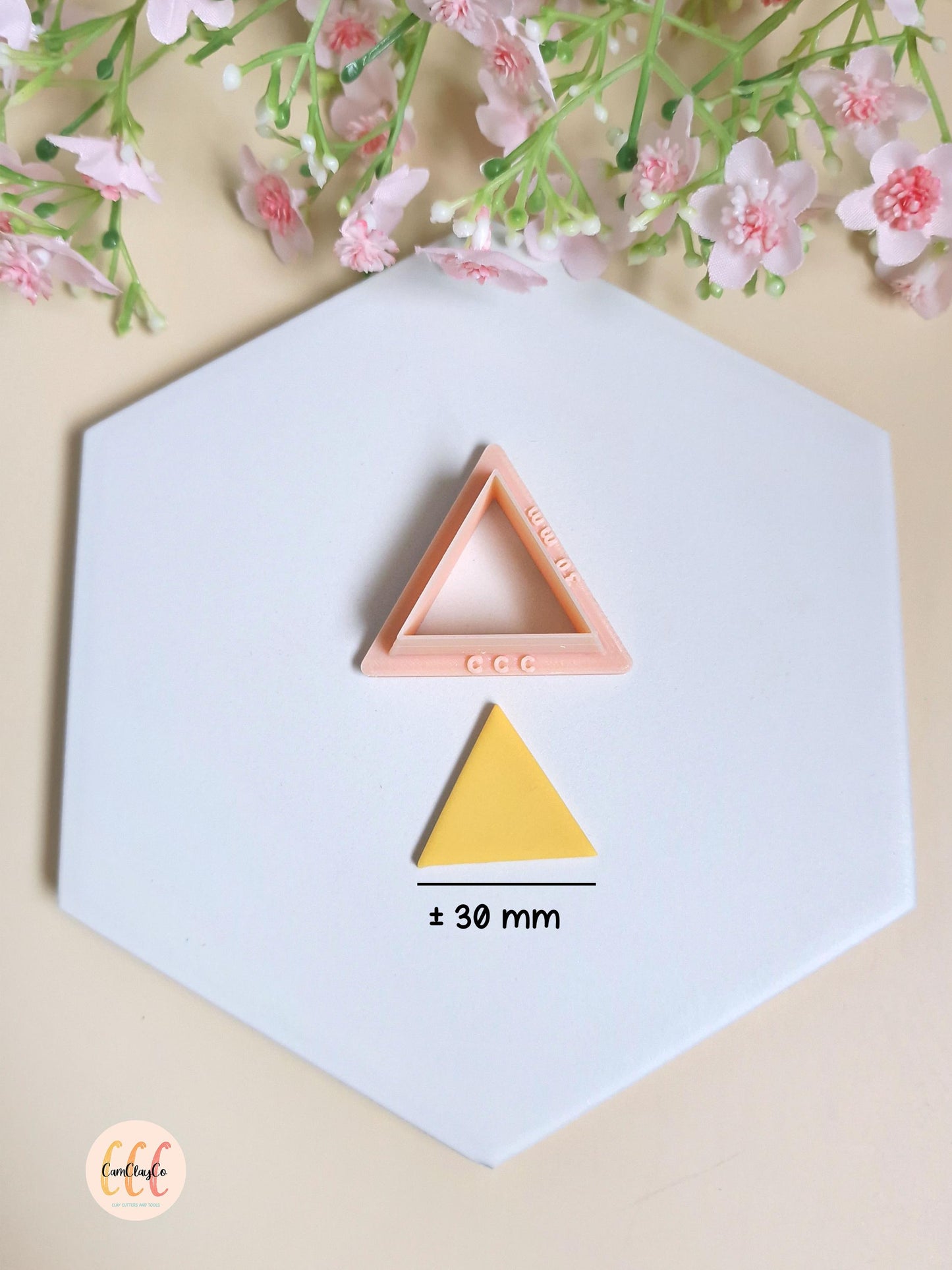 Emporte-pièces 3D en forme de triangles pour fabrication de bijoux en argile polymère