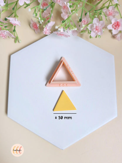 Emporte-pièces 3D en forme de triangles pour fabrication de bijoux en argile polymère