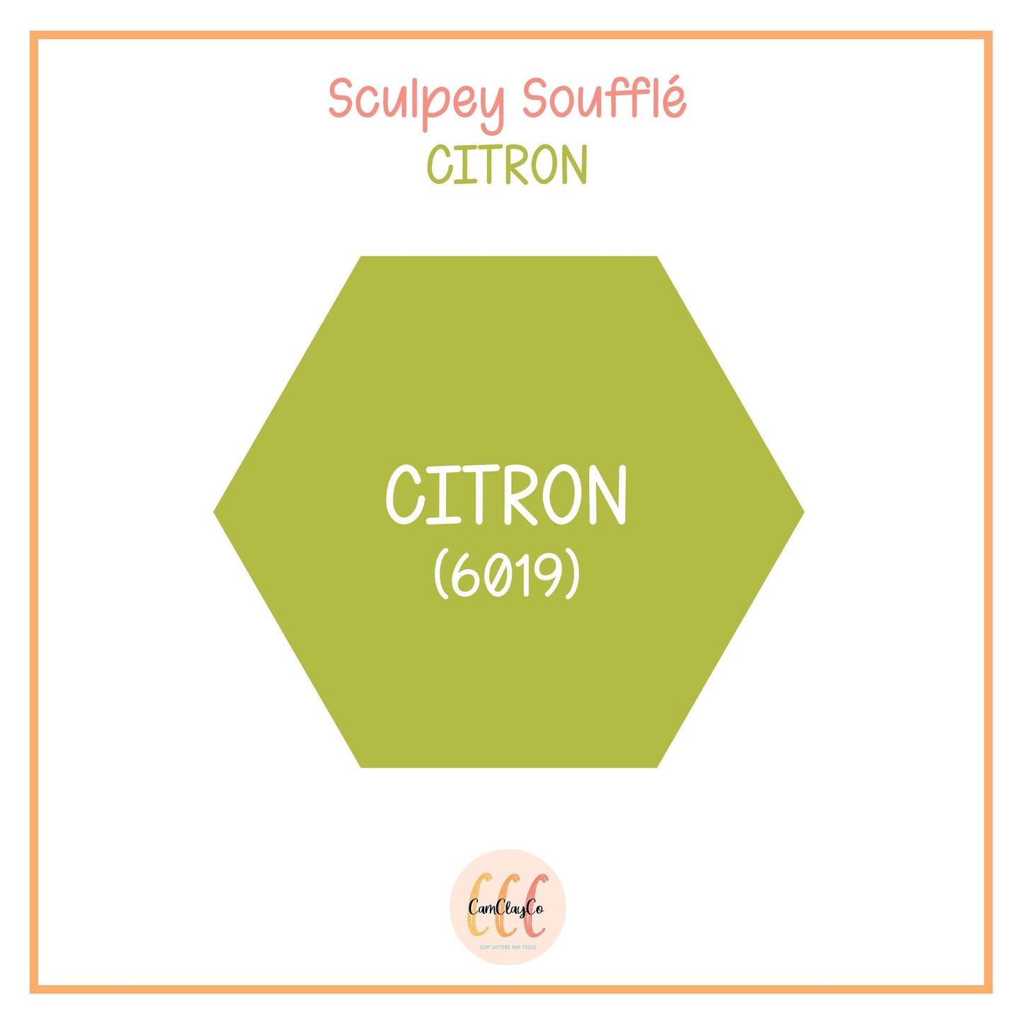 Argile polymère Sculpey Soufflé - Citron