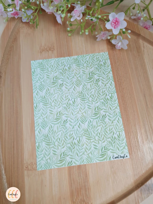 Feuille de transfert soluble à l'eau - Feuillage 02