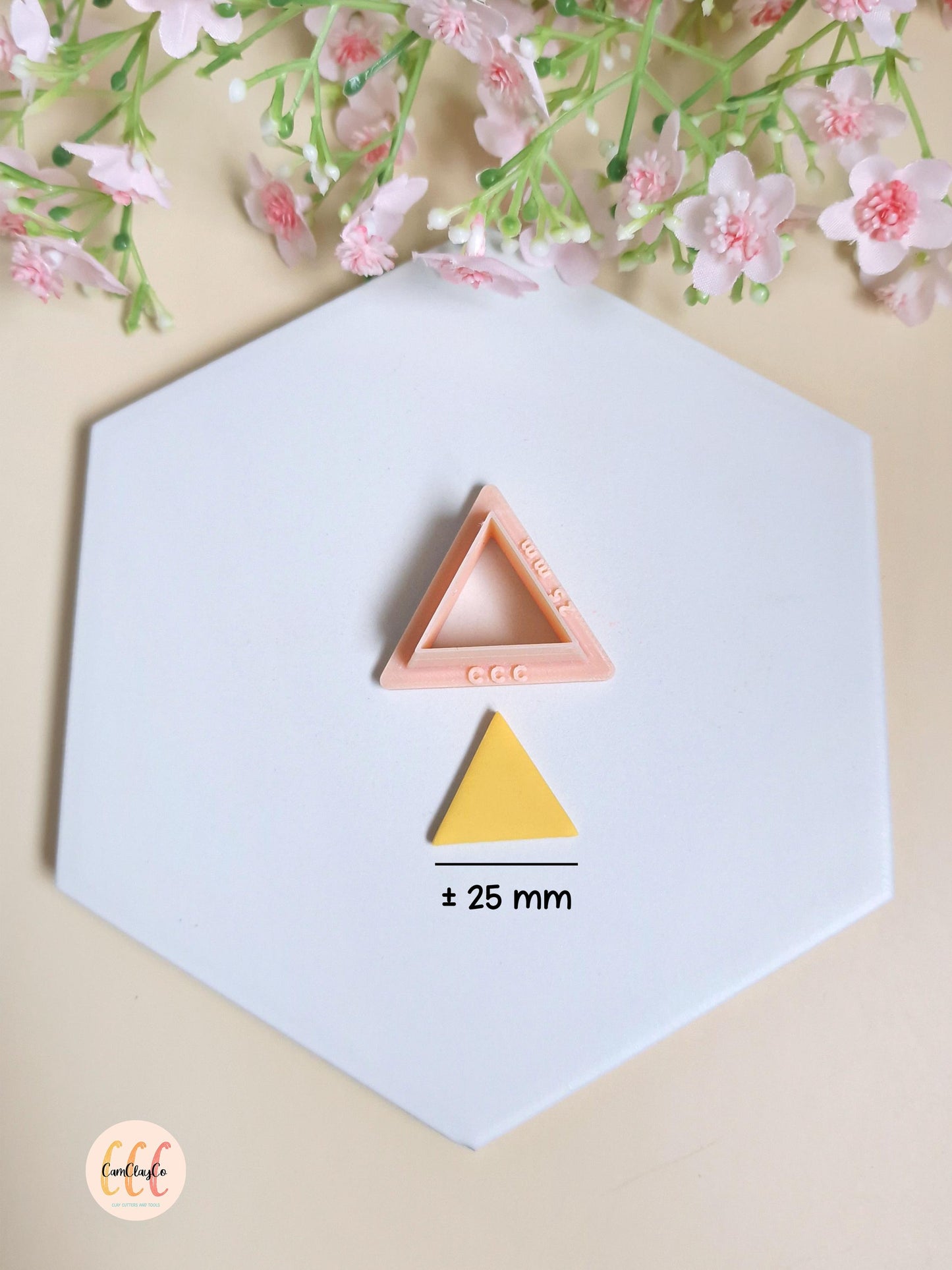 Emporte-pièces 3D en forme de triangles pour fabrication de bijoux en argile polymère