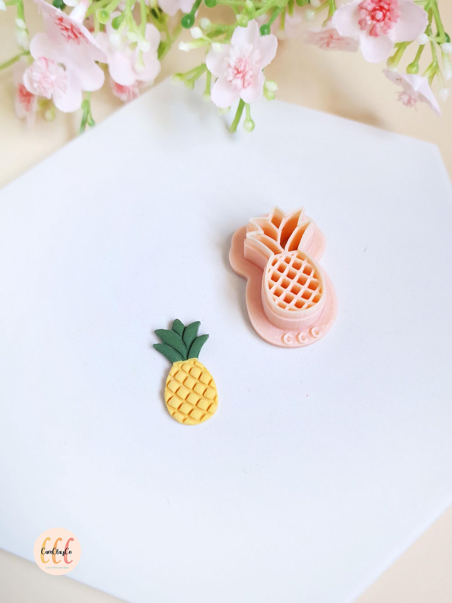 Emporte-pièces 3D en forme d'ananas pour la fabrication de bijoux en argile polymère, créoles interchangeables