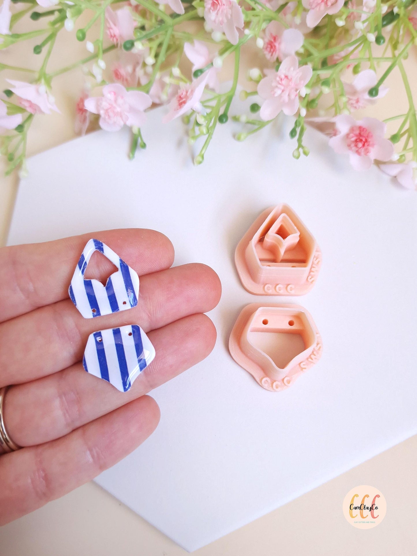 Emporte-pièces 3D en forme de maillot de bain pour la fabrication de bijoux en argile polymère, guides de perçage, créoles interchangeables