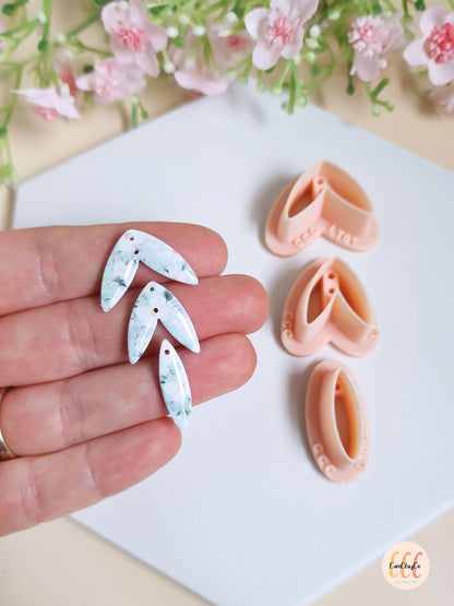 Set de trois emporte-pièces pour la fabrication de bijoux en argile polymère - LT01