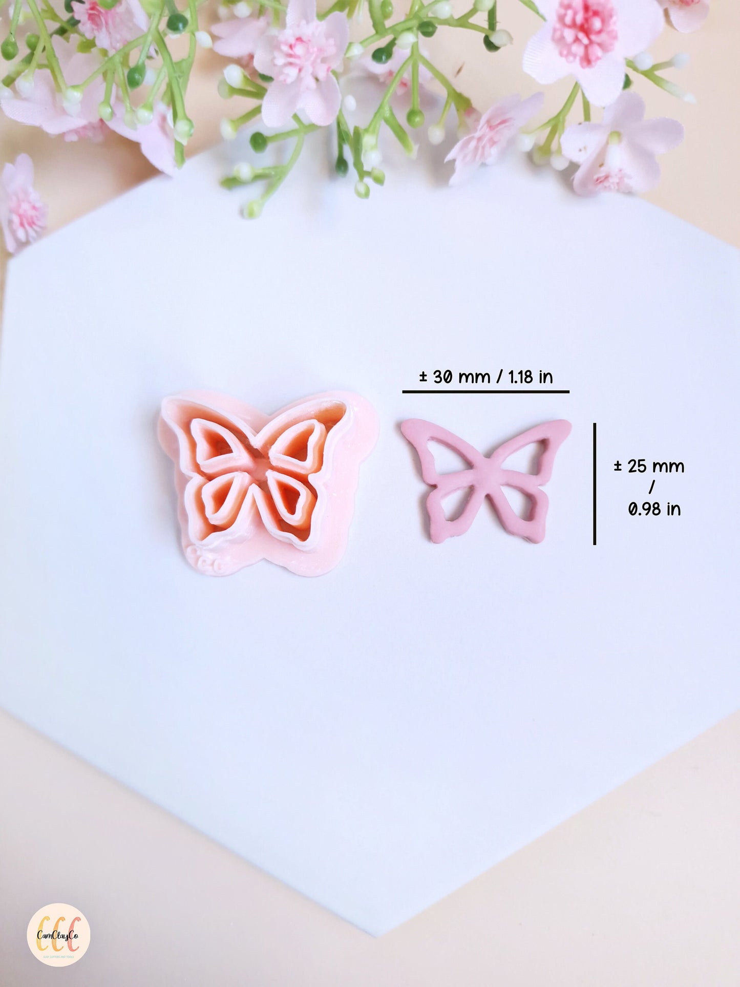 Emporte-pièce 3D en forme de papillon creux pour la fabrication de bijoux en argile polymère