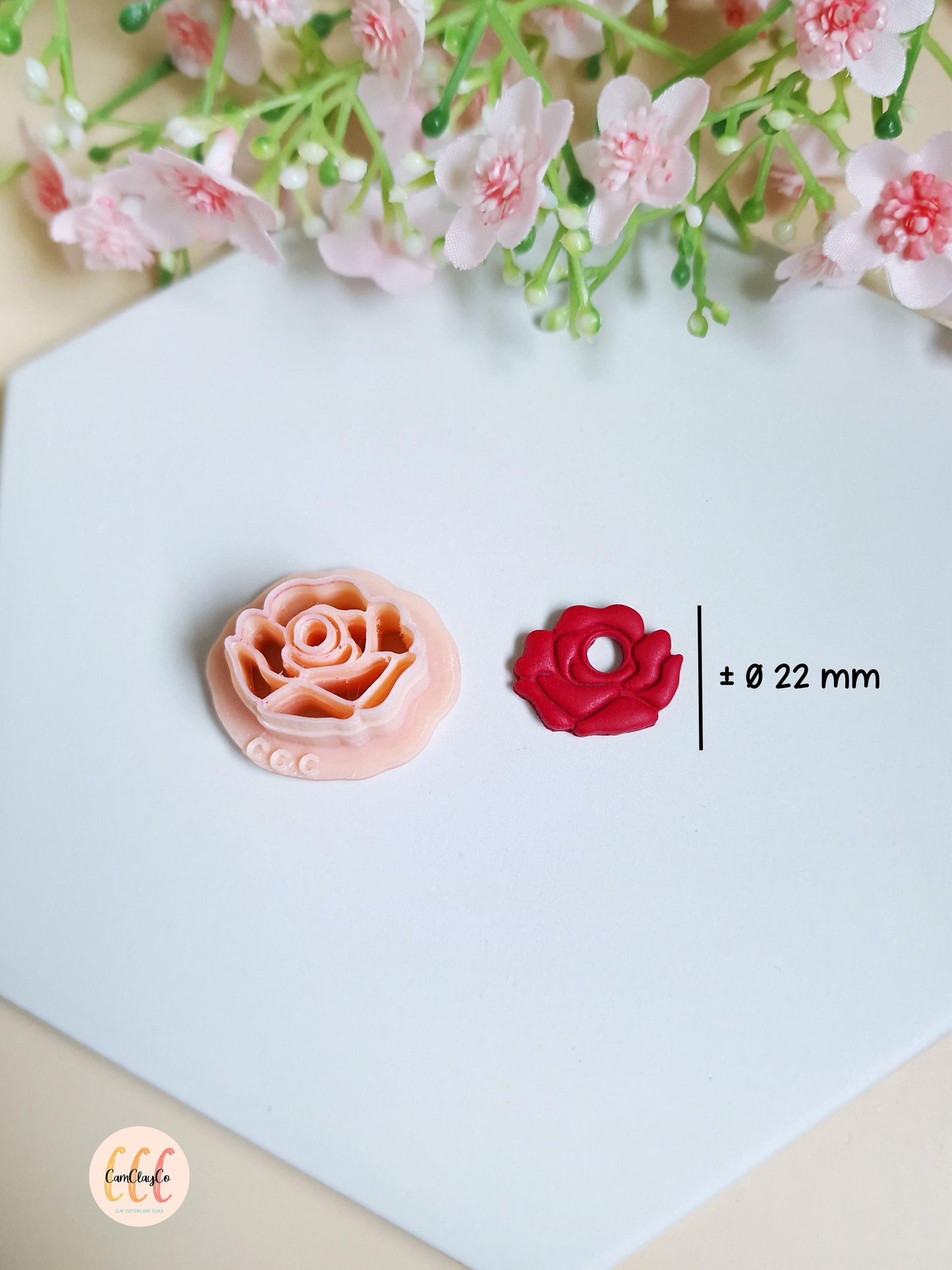 Emporte-pièce 3D en forme de rose pour la fabrication de bijoux en argile polymère, créoles interchangeables, pampilles