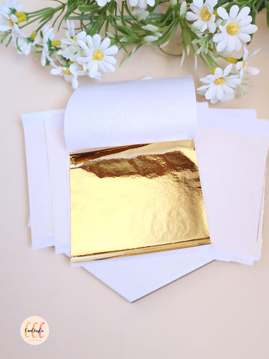 10 feuilles d'or - Outil pour argile polymère