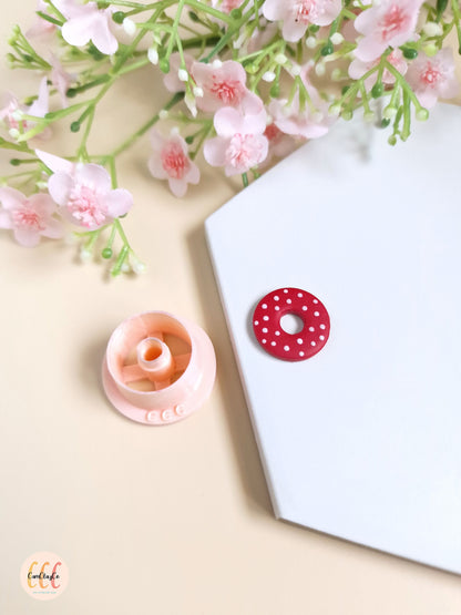 Emporte-pièce 3D en forme de cercle donut pour la fabrication de bijoux en argile polymère, créoles interchangeables, pampilles