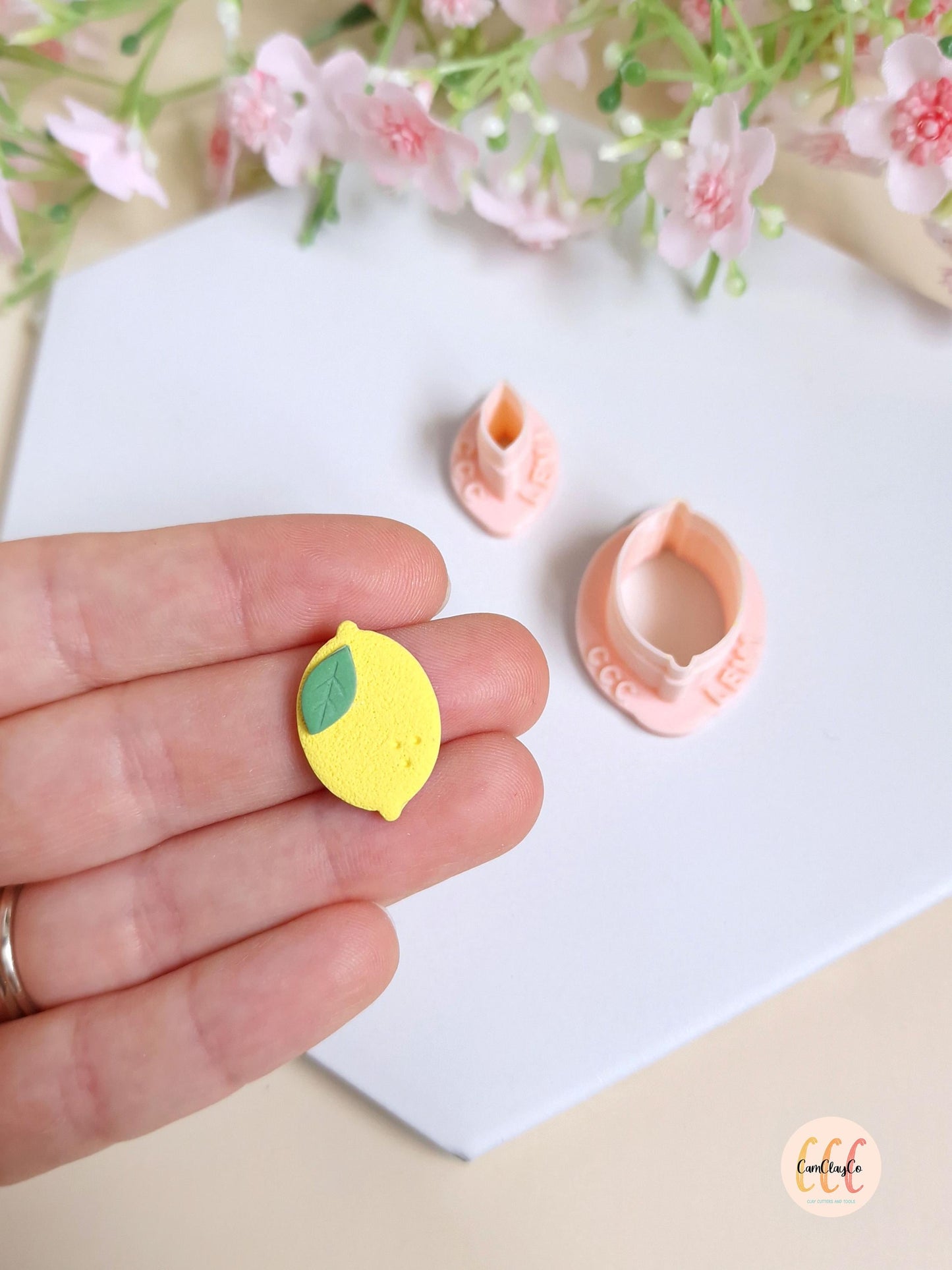 Emporte-pièces 3D en forme de citron et feuille pour la fabrication de bijoux en argile polymère