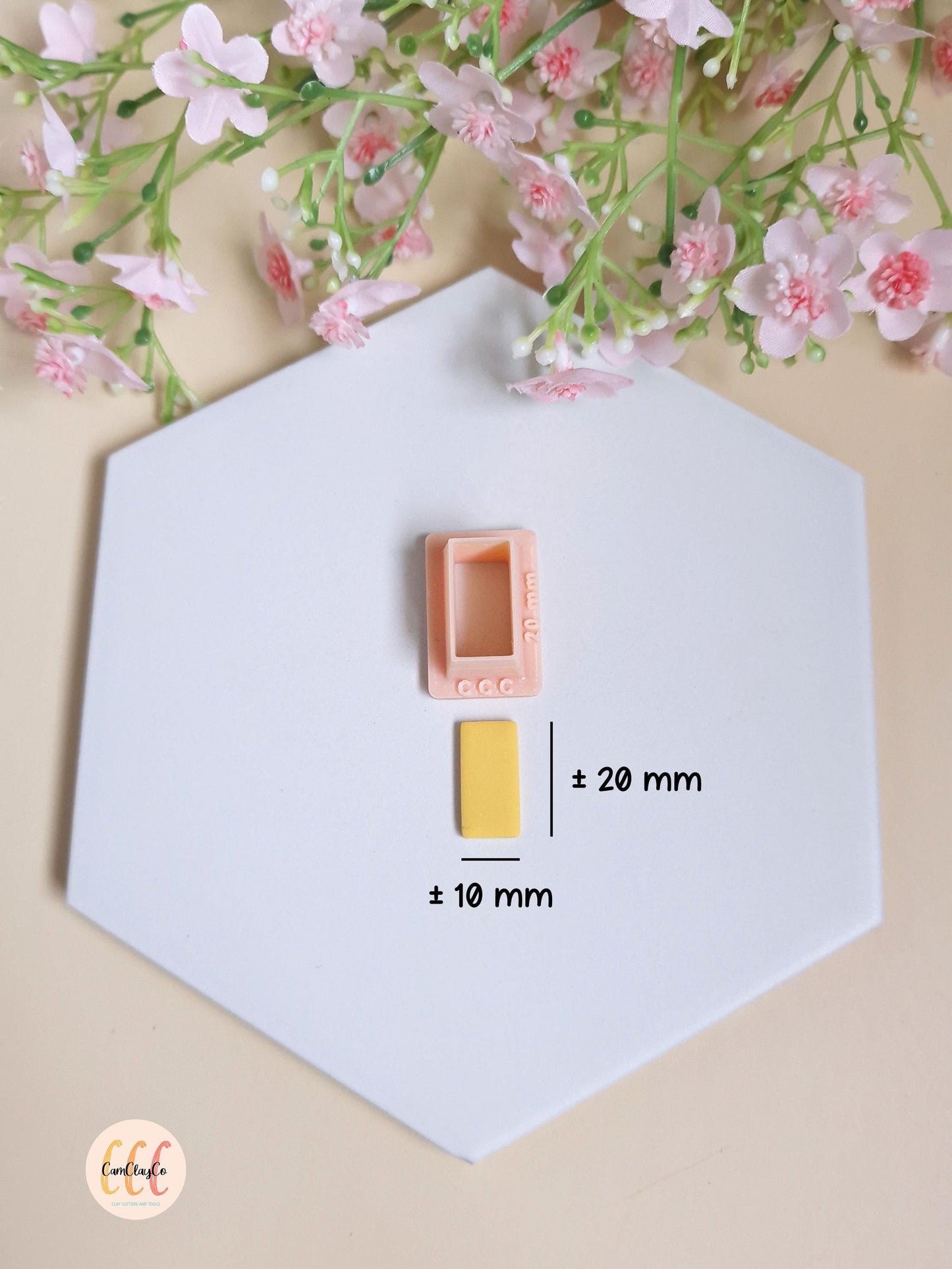 Emporte-pièces 3D en forme de rectangles pour fabrication de bijoux en argile polymère