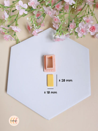 Emporte-pièces 3D en forme de rectangles pour fabrication de bijoux en argile polymère