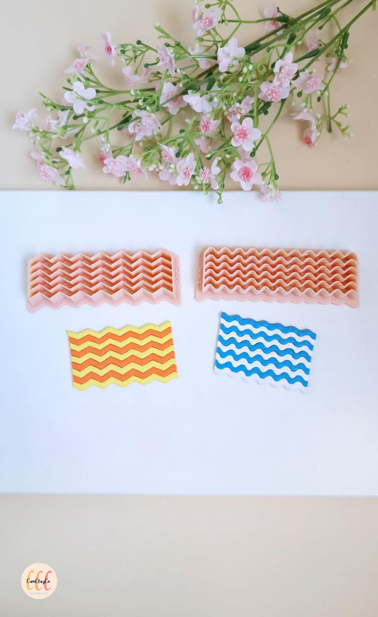 Outils à rayures, pour créer des lignes vagues et des zigzag, fabrication de bijoux en argile polymère