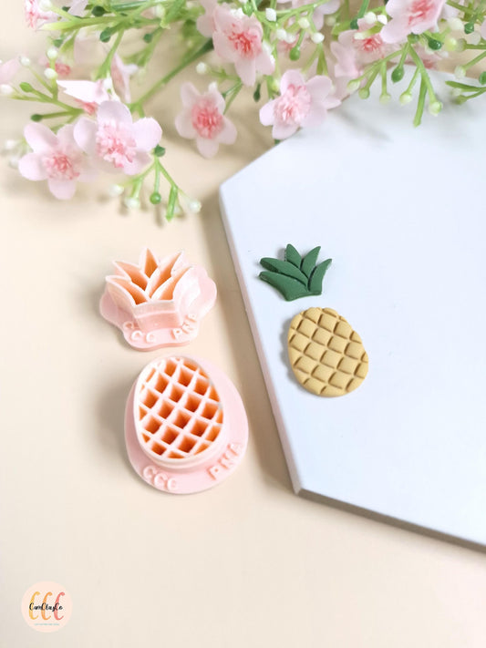 Emporte-pièces 3D en forme d'ananas pour la fabrication de bijoux en argile polymère