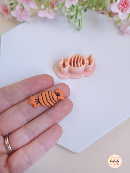 Emporte-pièce 3D en forme de bonbon pour la fabrication de bijoux en argile polymère