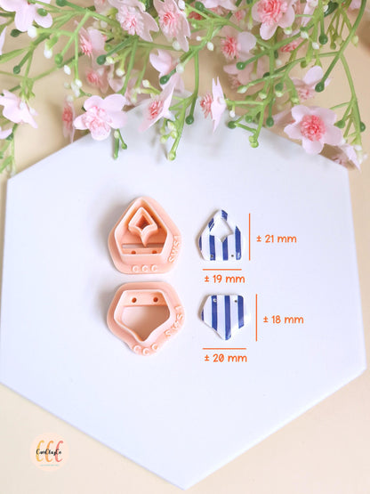 Emporte-pièces 3D en forme de maillot de bain pour la fabrication de bijoux en argile polymère, guides de perçage, créoles interchangeables
