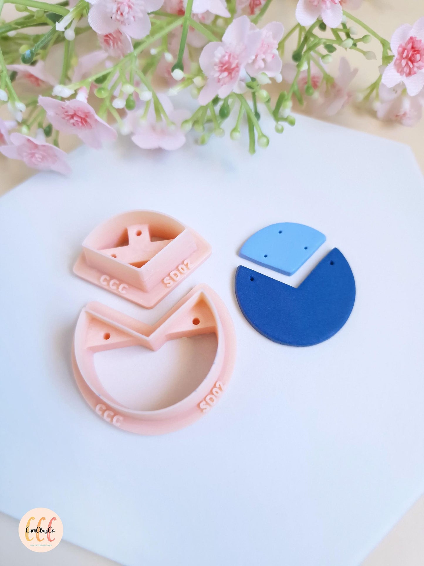 Set of two polymer clay jewelry cutters - SD02