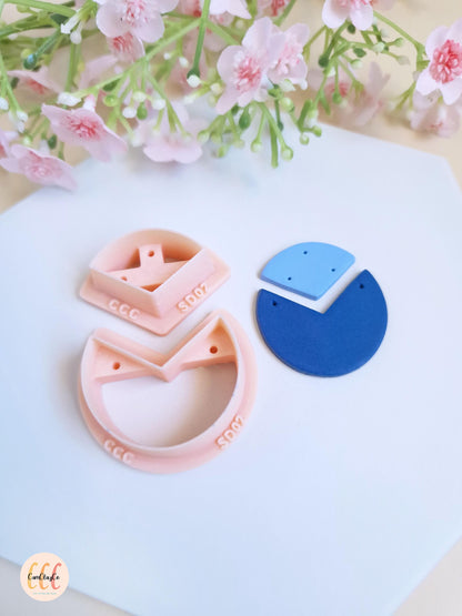 Set of two polymer clay jewelry cutters - SD02