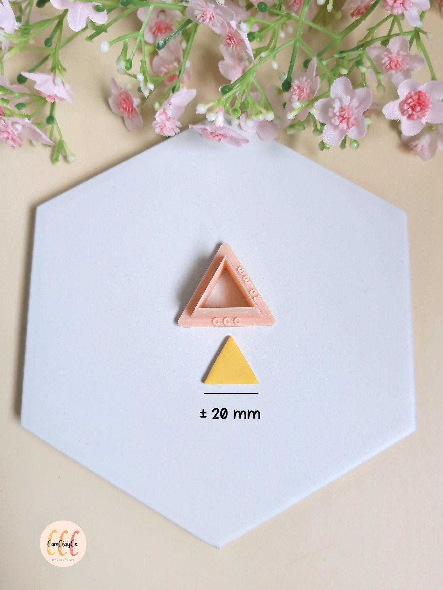 Emporte-pièces 3D en forme de triangles pour fabrication de bijoux en argile polymère