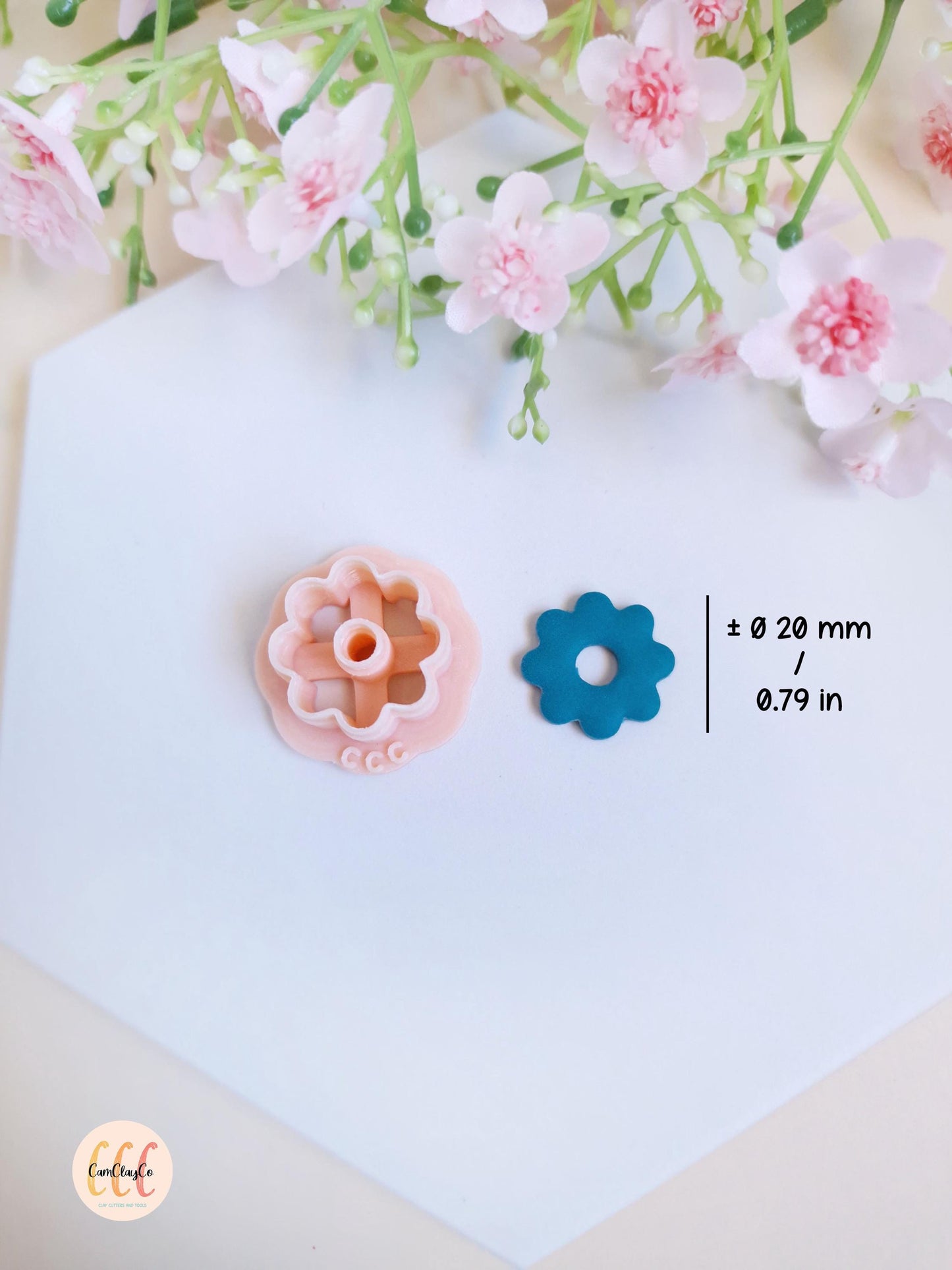 Emporte-pièce 3D en forme de fleur à 8 pétales pour la fabrication de bijoux en argile polymère, créoles interchangeables, pampilles