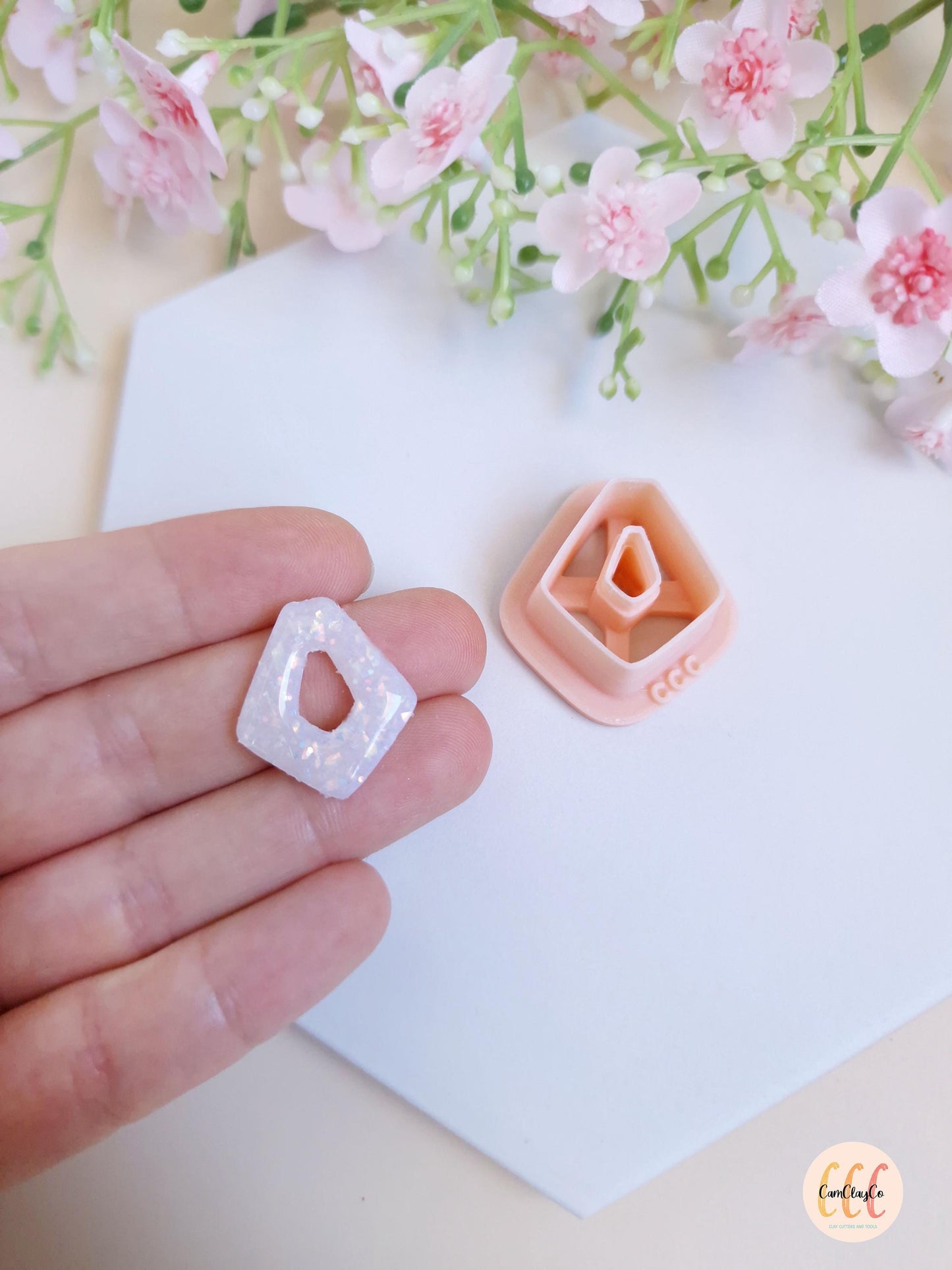 Emporte-pièce 3D forme géométrique pour la fabrication de bijoux en argile polymère, créoles interchangeables, pampilles
