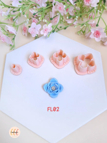 Emporte-pièces 3D pétales, fleurs pour la fabrication de bijoux en argile polymère