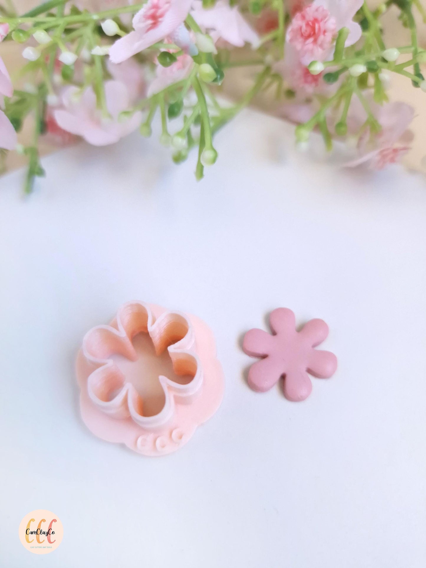 Emporte-pièce 3D en forme de fleur 6 pétales pour la fabrication de bijoux en argile polymère, créoles interchangeables, pampilles