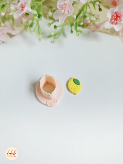 Emporte-pièces 3D en forme de petit citron pour la fabrication de bijoux en argile polymère
