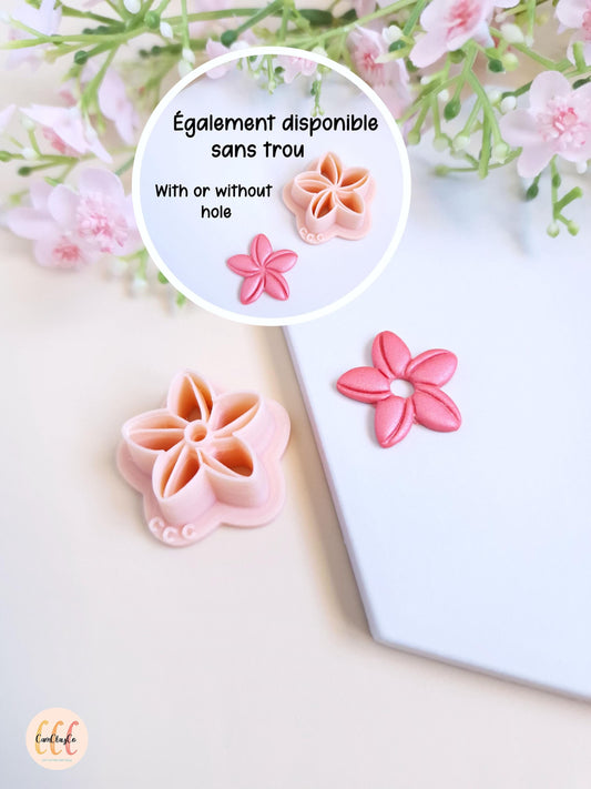 Emporte-pièce 3D en forme de jolie fleur pour la fabrication de bijoux en argile polymère, créoles interchangeables, pampilles