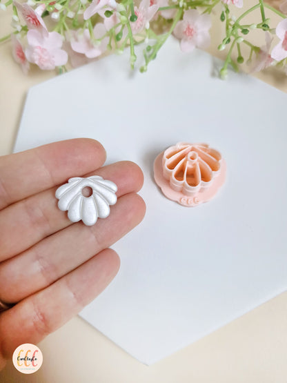Emporte-pièce 3D en forme de coquillage pour la fabrication de bijoux en argile polymère, créoles interchangeables, pampilles