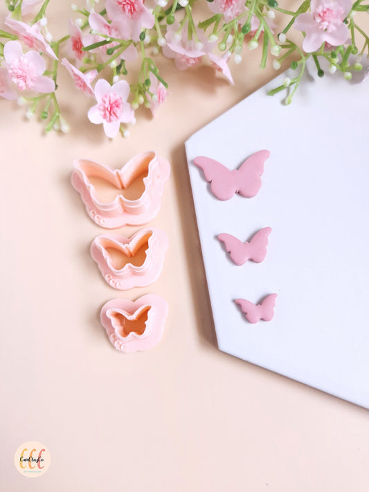 Emporte-pièces 3D en forme de papillons pour la fabrication de bijoux en argile polymère