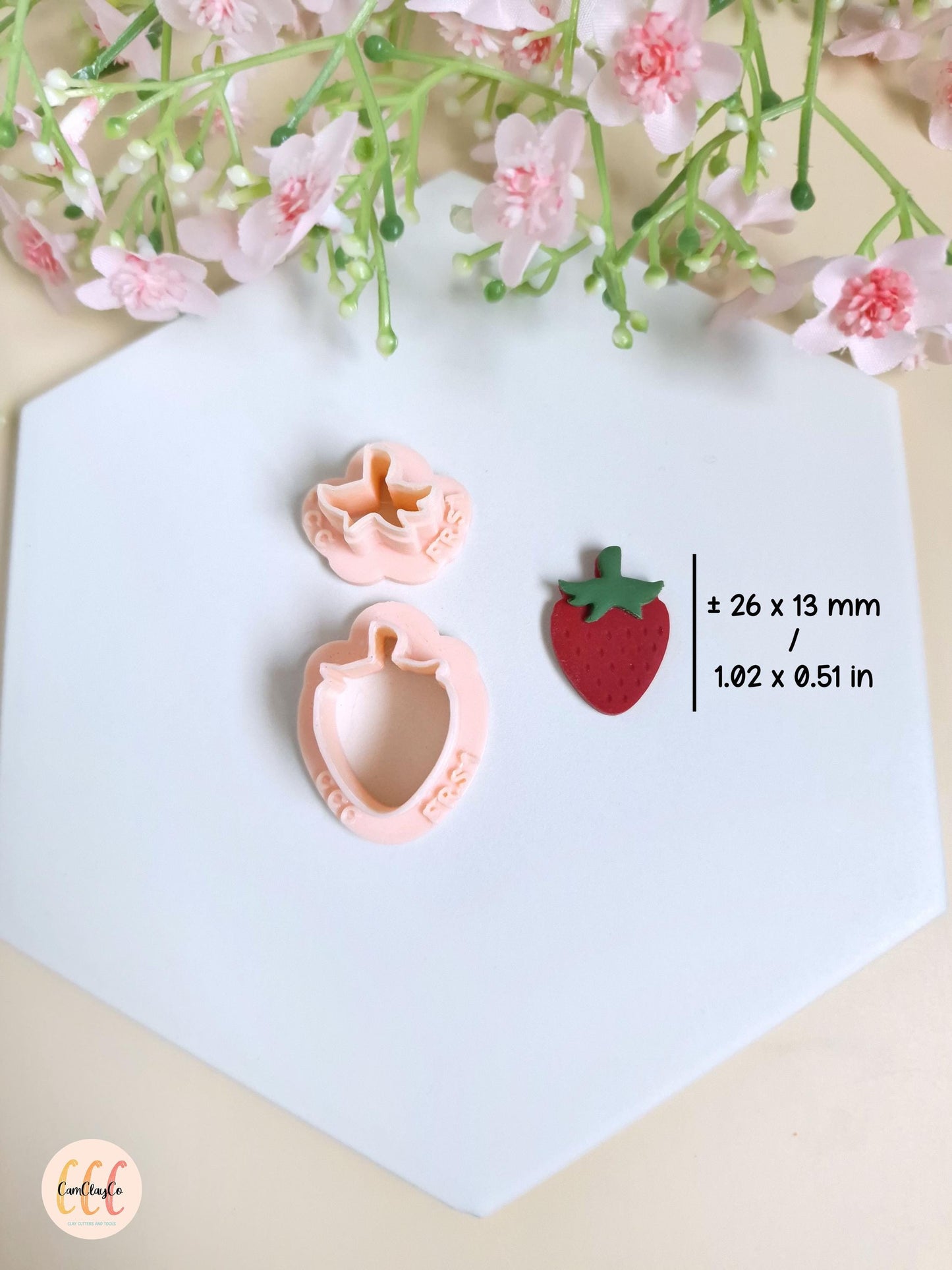 Emporte-pièces 3D en forme de fraise pour la fabrication de bijoux en argile polymère