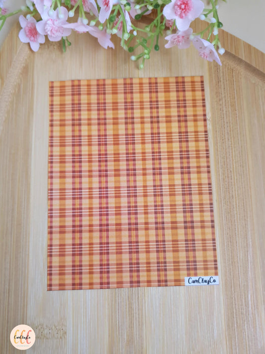 Feuille de transfert soluble à l'eau - Plaid 06