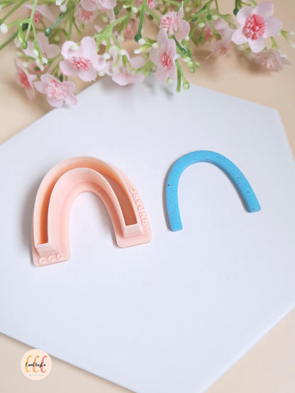 Emporte-pièces 3D en forme d'arc-en-ciel, arcs, arches, arcades pour la fabrication de bijoux en argile polymère
