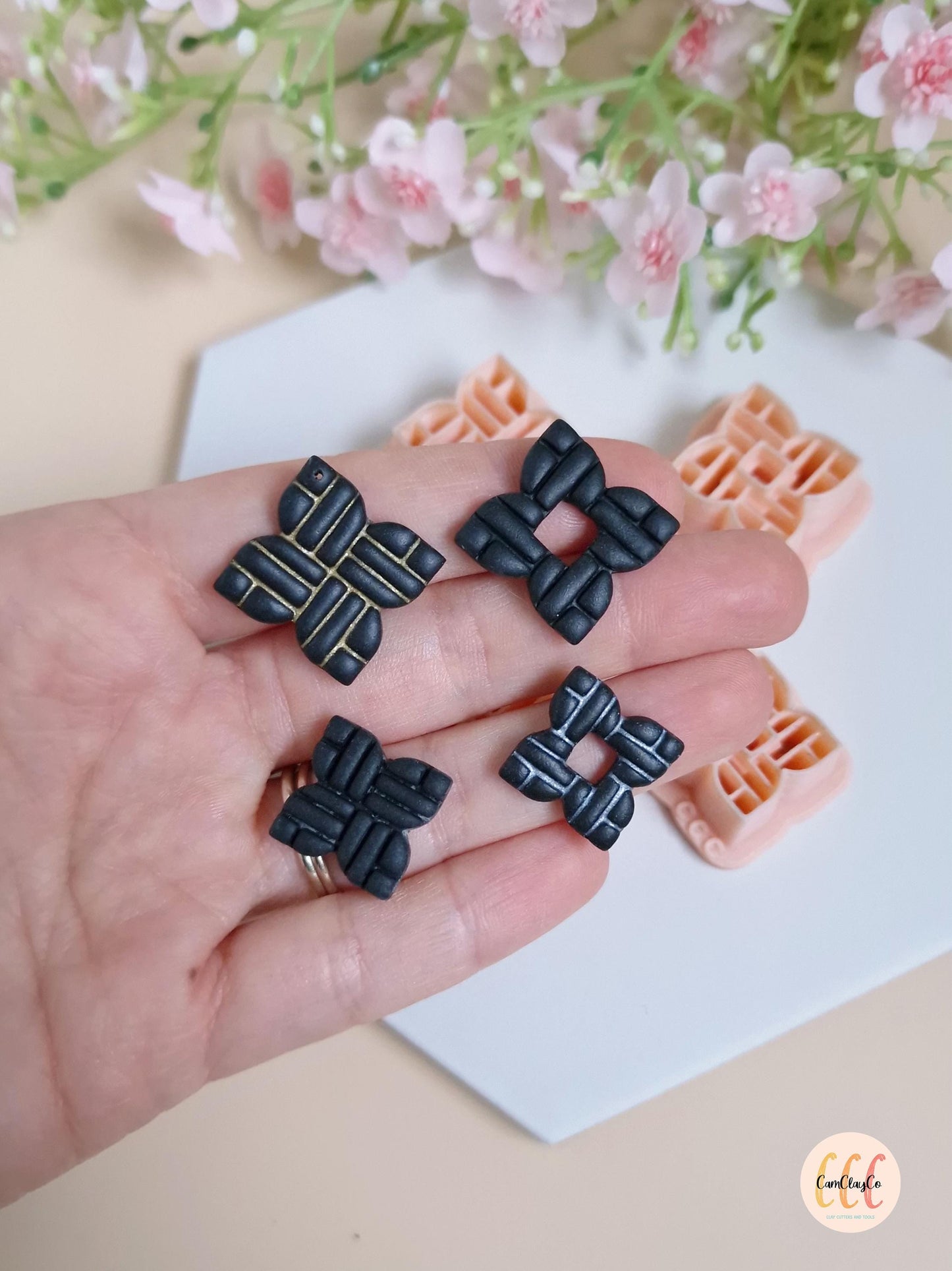 Emporte-pièces 3D formes géométriques pour la fabrication de bijoux en argile polymère, créoles interchangeables, pampilles  - Elegant 02