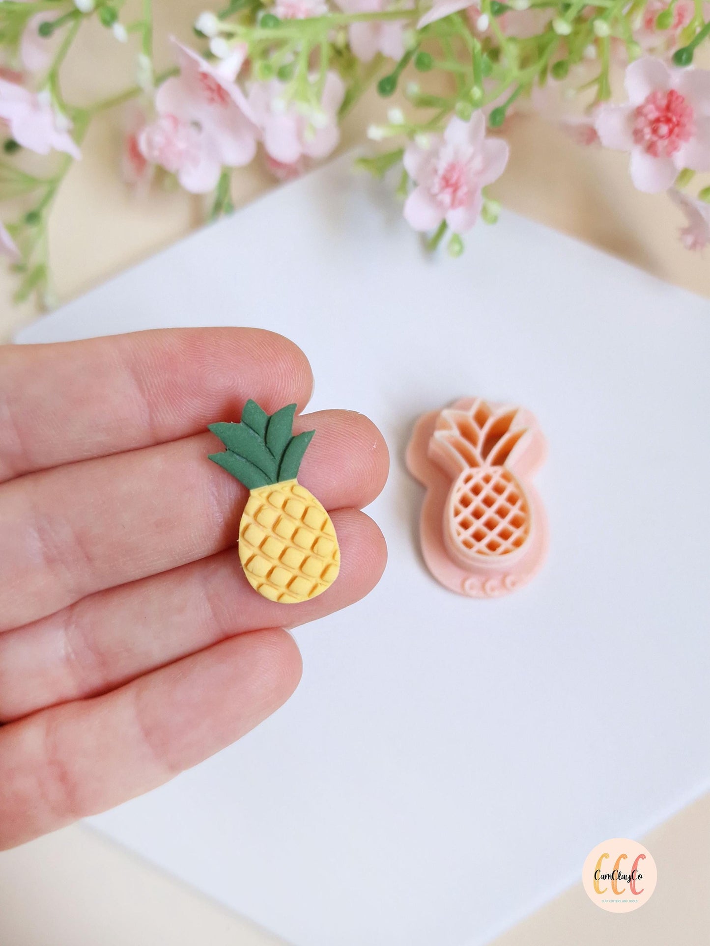 Emporte-pièces 3D en forme d'ananas pour la fabrication de bijoux en argile polymère, créoles interchangeables