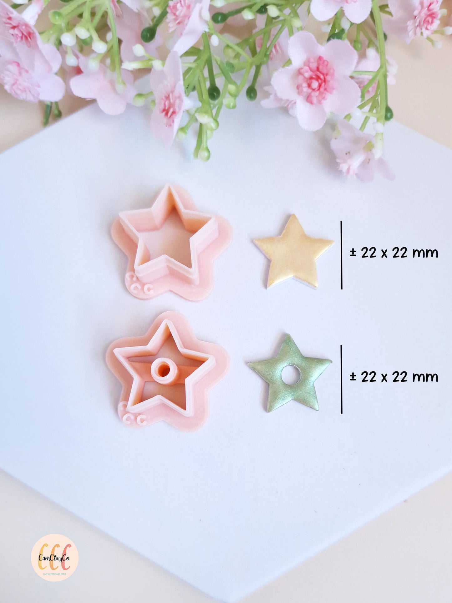 Emporte-pièces 3D en forme d'étoiles pour la fabrication de bijoux en argile polymère, pampilles pour créoles interchangeables