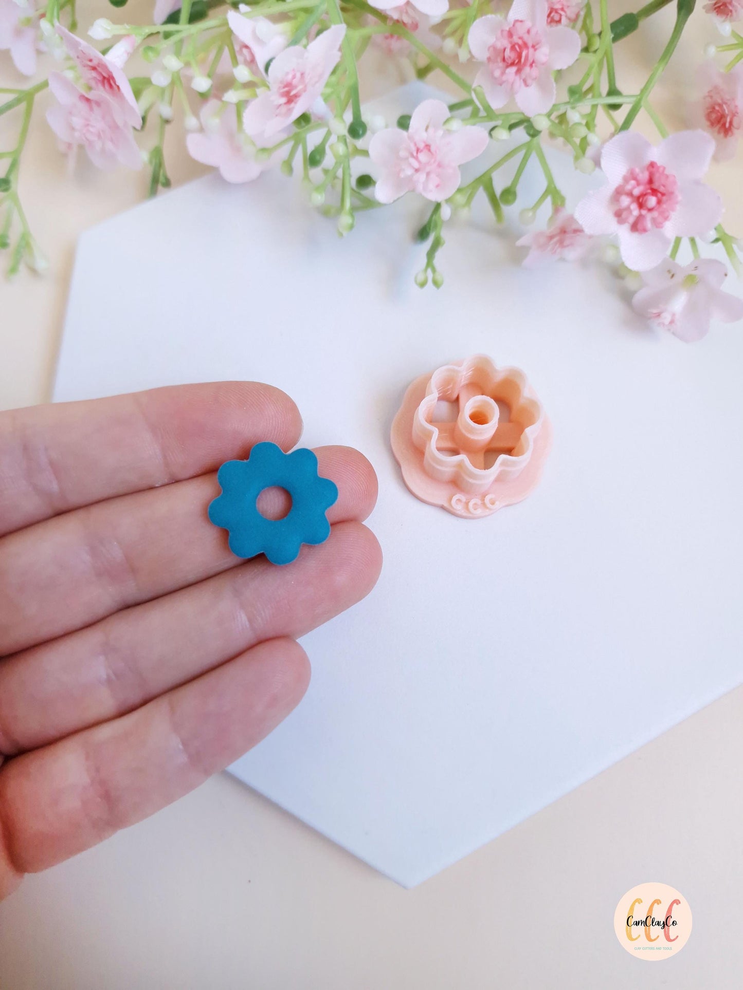 Emporte-pièce 3D en forme de fleur à 8 pétales pour la fabrication de bijoux en argile polymère, créoles interchangeables, pampilles