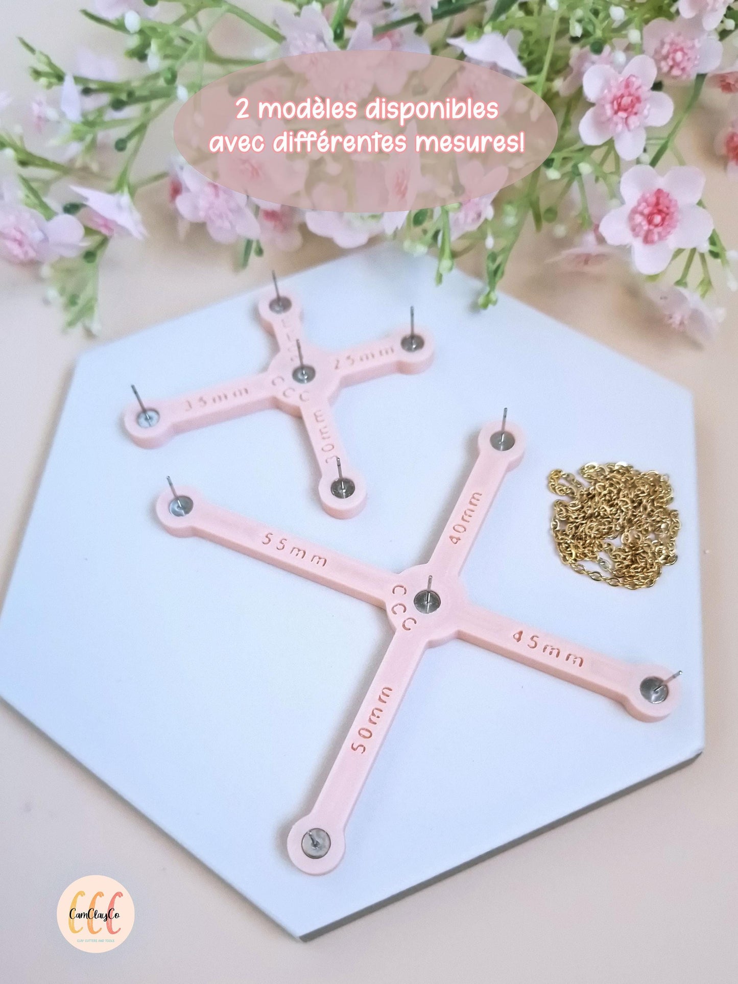 Outil pour mesurer précisément et couper les chaînes de bijoux