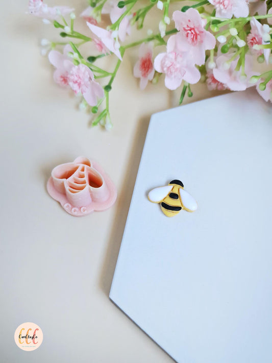 Emporte-pièce 3D en forme d'abeille pour la fabrication de bijoux en argile polymère, créoles interchangeables, pampilles