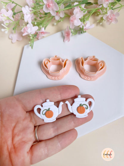 Emporte-pièces 3D en forme de théières pour la fabrication de bijoux en argile polymère