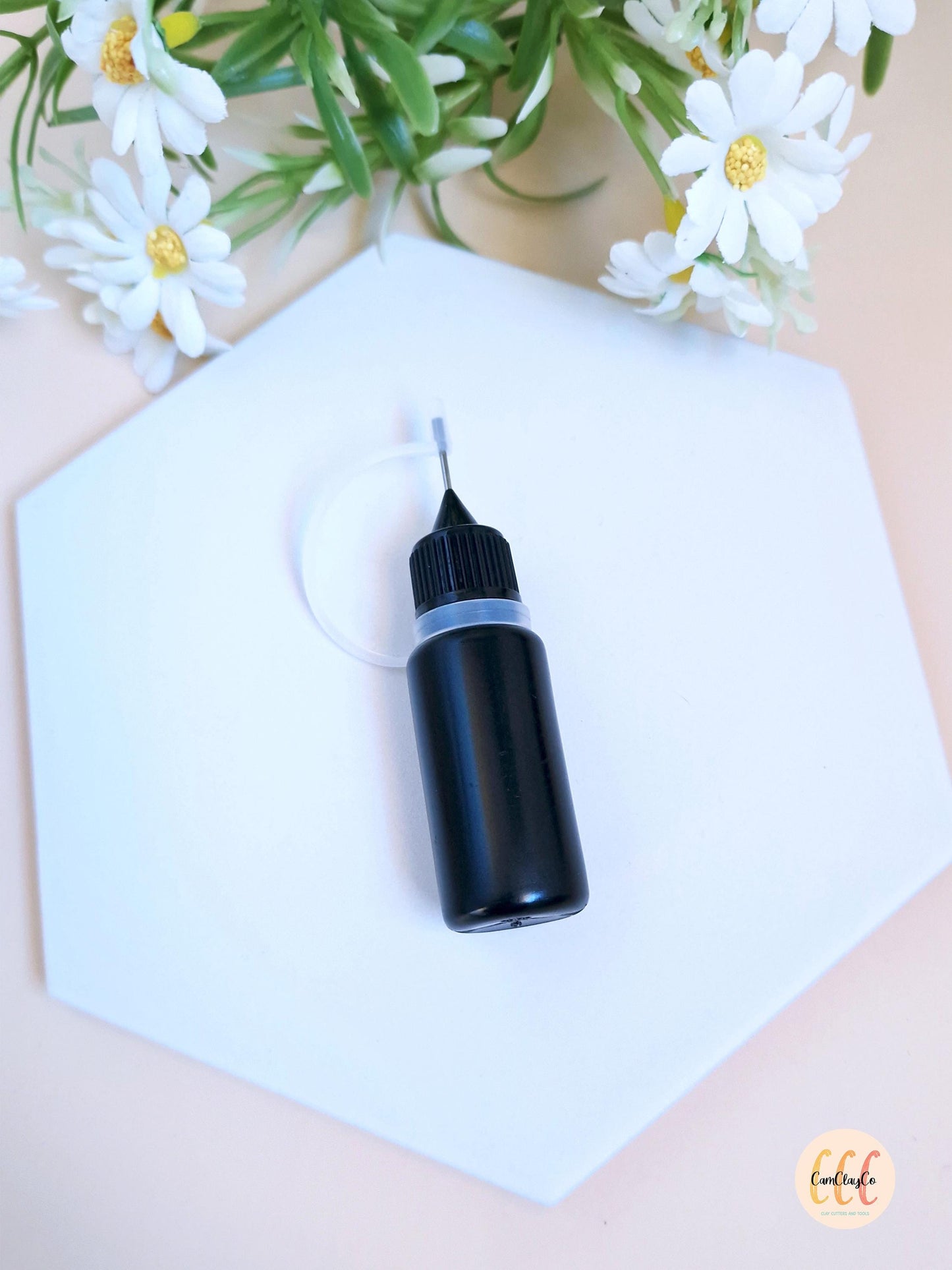 Flacon aiguille de précision pour résine UV ou argile polymère liquide, bouteille applicateur pointu - 10 ml
