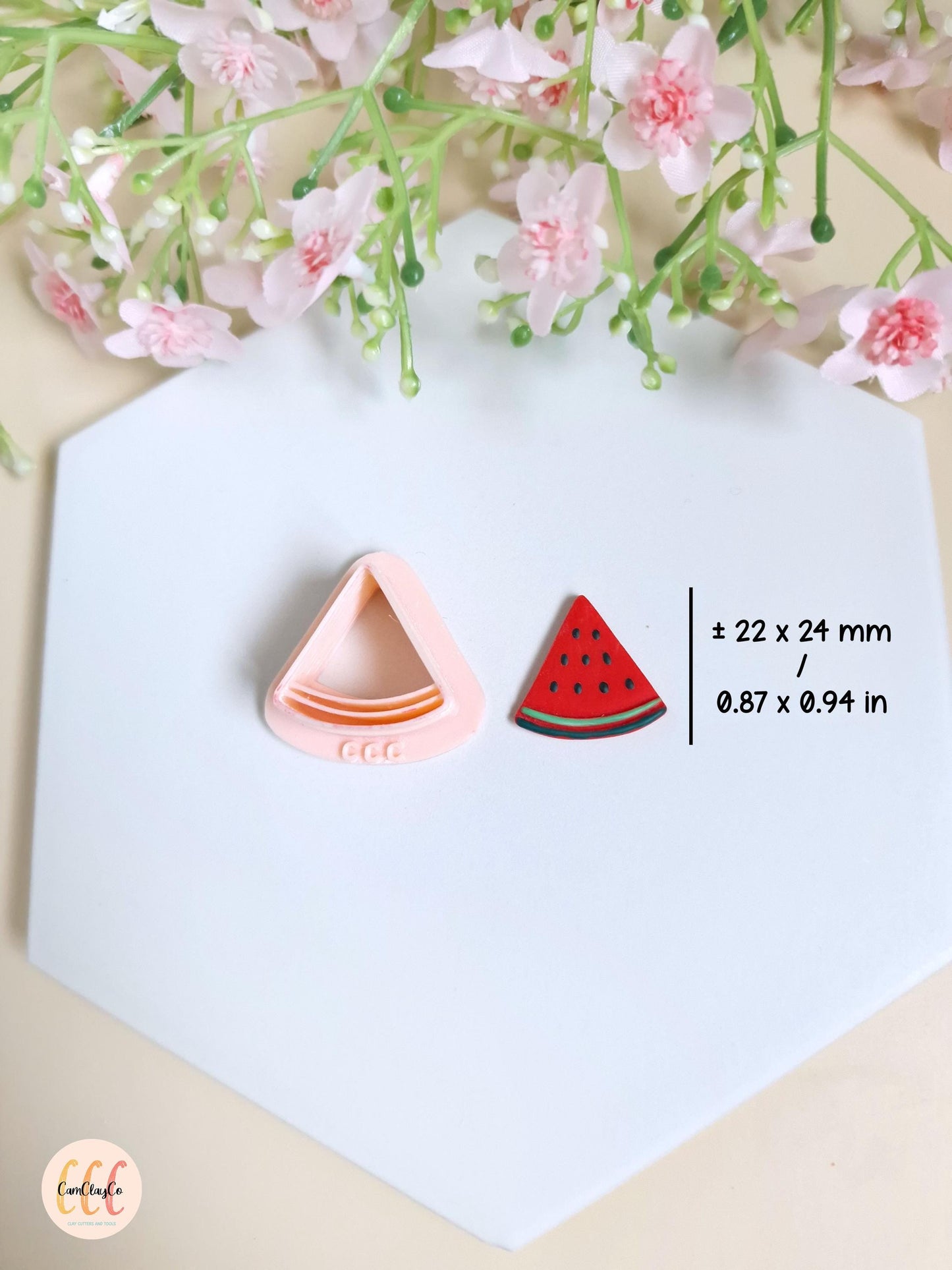 Emporte-pièces 3D en forme de pastèque pour la fabrication de bijoux en argile polymère