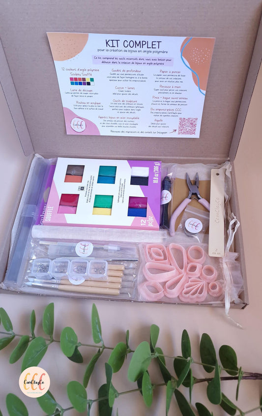 KIT complet pour la création de bijoux en argile polymère