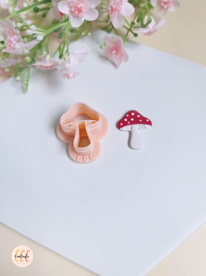 Emporte-pièce 3D en forme de champignon pour la fabrication de bijoux en argile polymère