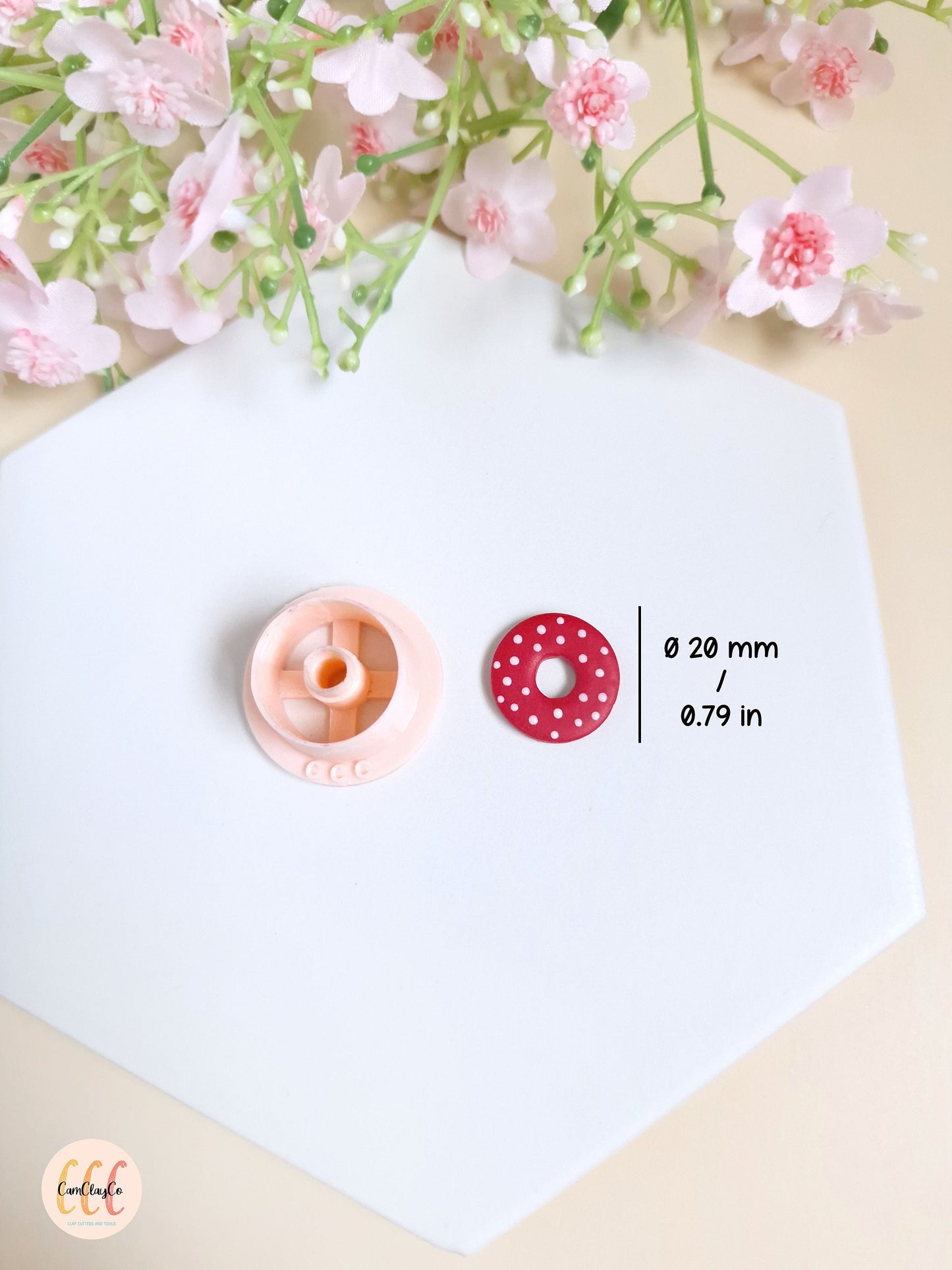 Emporte-pièce 3D en forme de cercle donut pour la fabrication de bijoux en argile polymère, créoles interchangeables, pampilles