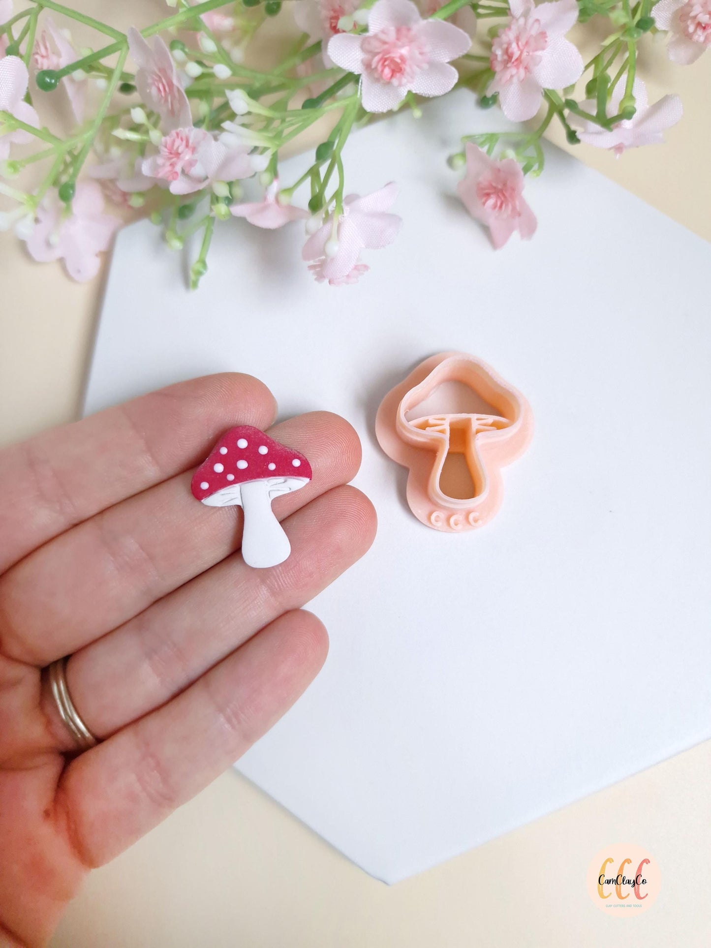 Emporte-pièce 3D en forme de champignon pour la fabrication de bijoux en argile polymère